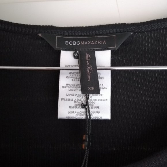 Long-sleeve Black BCBG Maxazria Dress w/ Lace - Picture 2 of 2